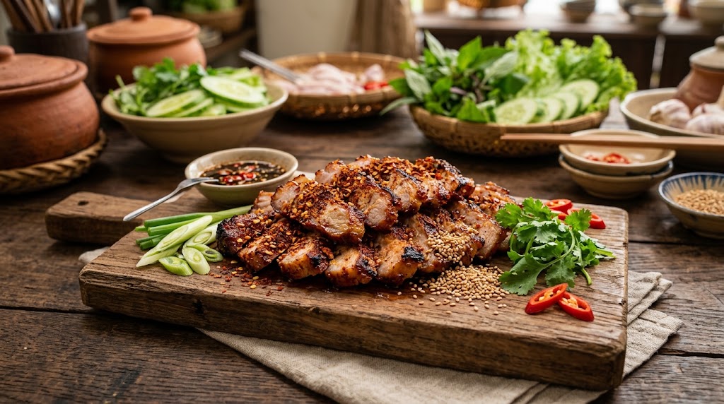nguyên liệu Nạc Giòn Nướng Cay Ngũ Vị