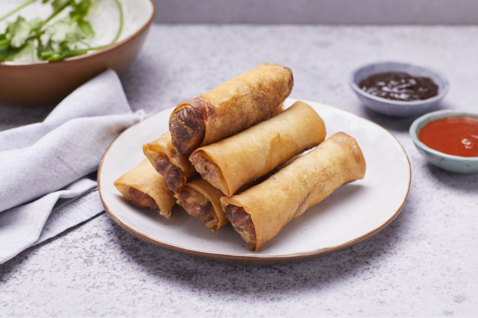 quy trình chế biến chả giò chay
