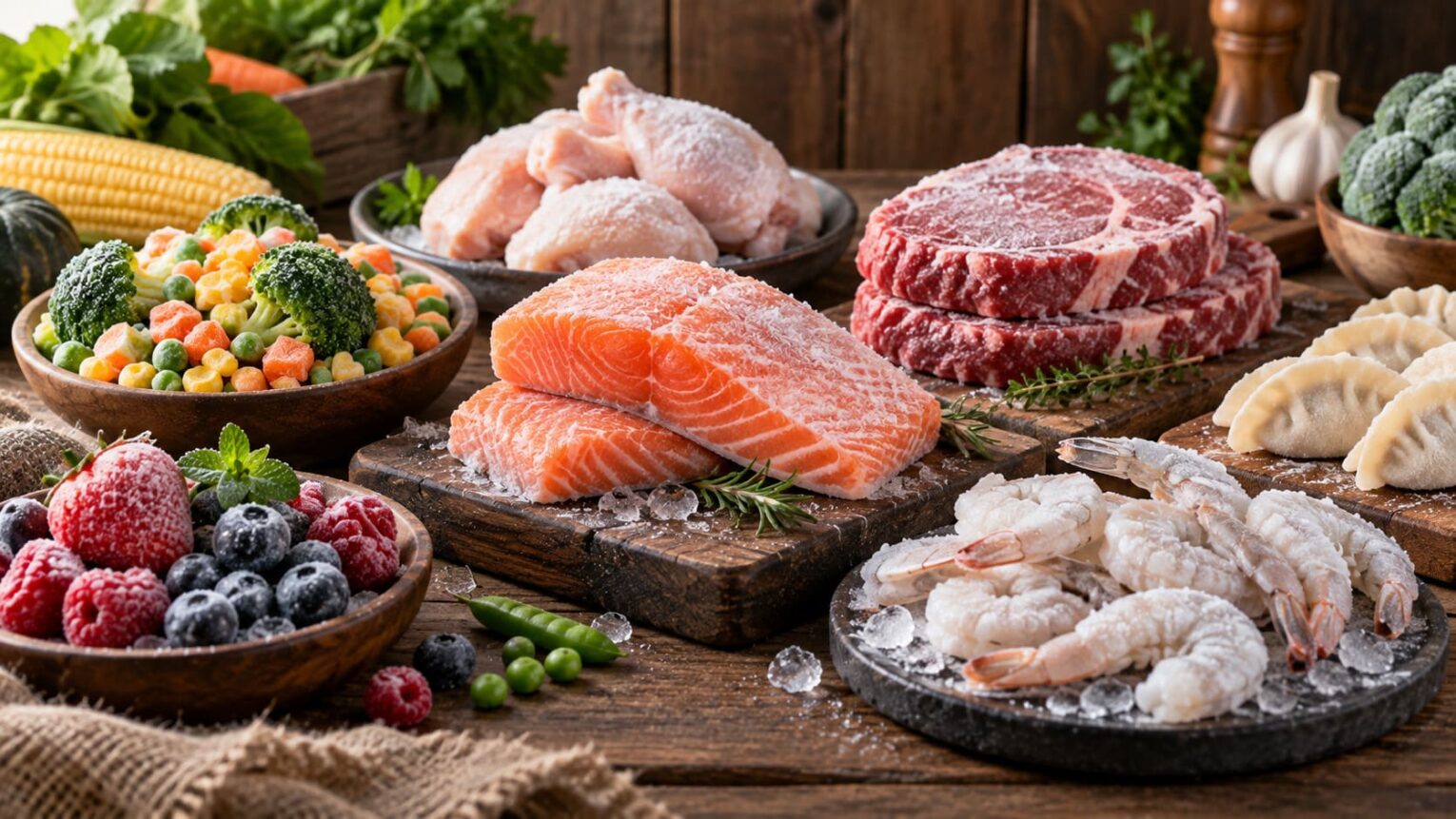 lưu ý khi sử dụng thức ăn đông lạnh