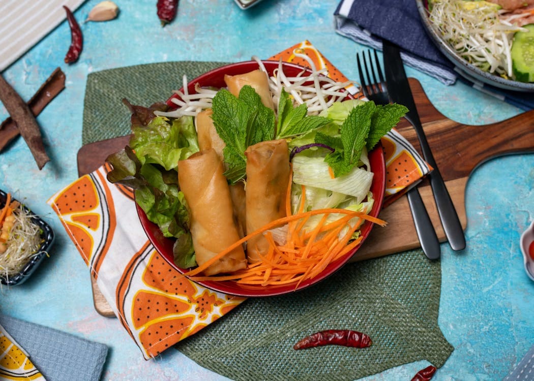1 cuốn chả giò chay bao nhiêu calo
