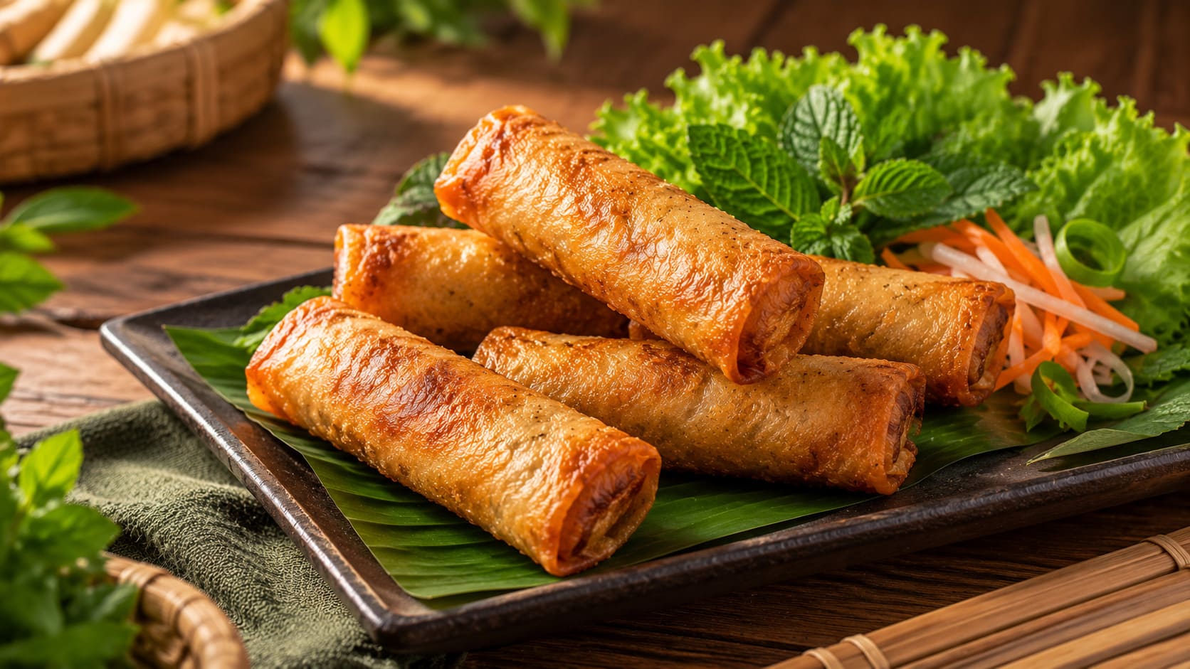 bảo quản chả giò chay