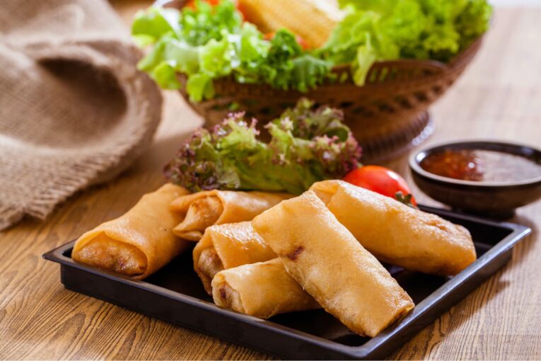 cách làm chả giò chay khoai môn đậu xanh