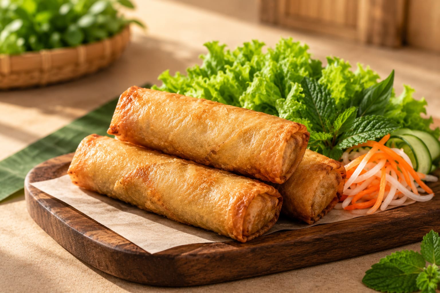 cách làm chả giò chay ngon