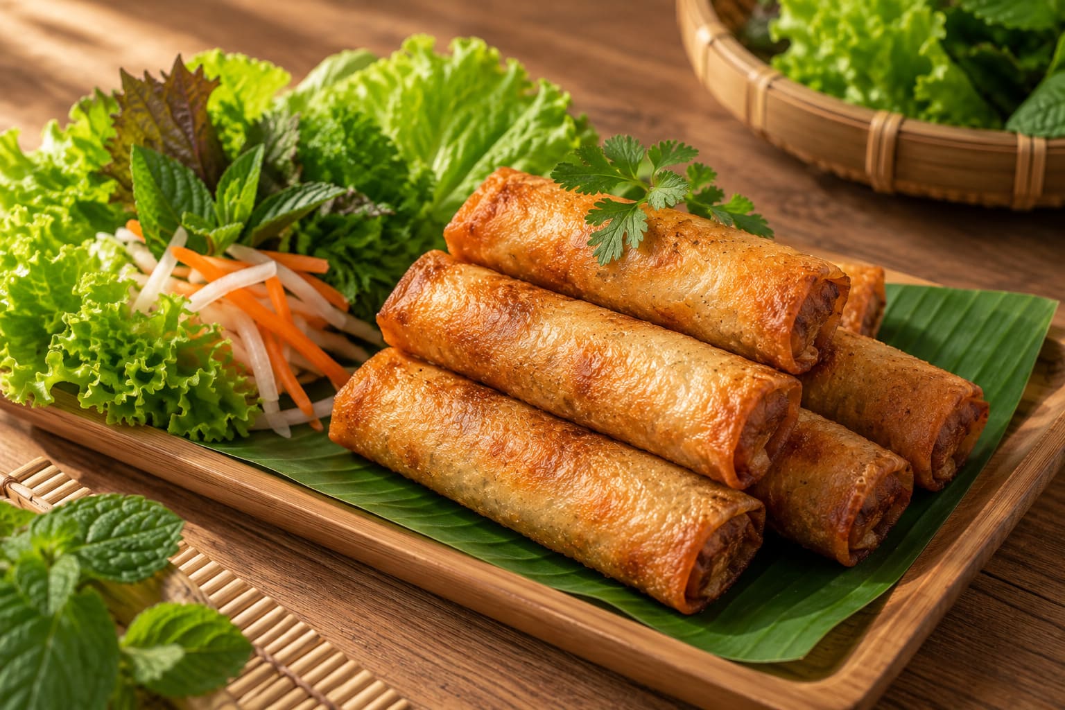 cách làm chả giò chay tại nhà