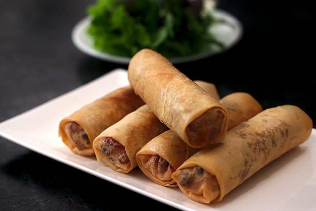 cách làm chả giò khoai môn chay