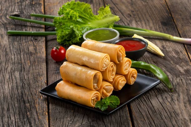 cách làm chả giò khoai môn đậu xanh