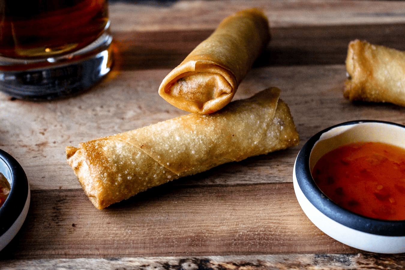 chả giò khoai lang nghiền
