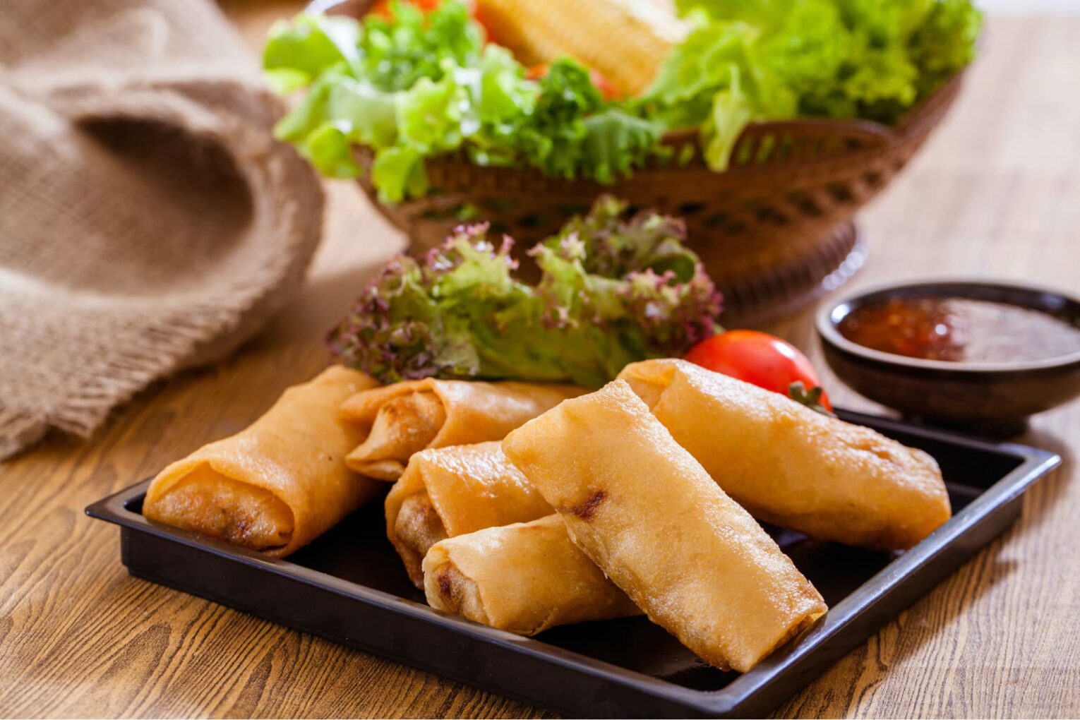 chả giò khoai môn đậu xanh