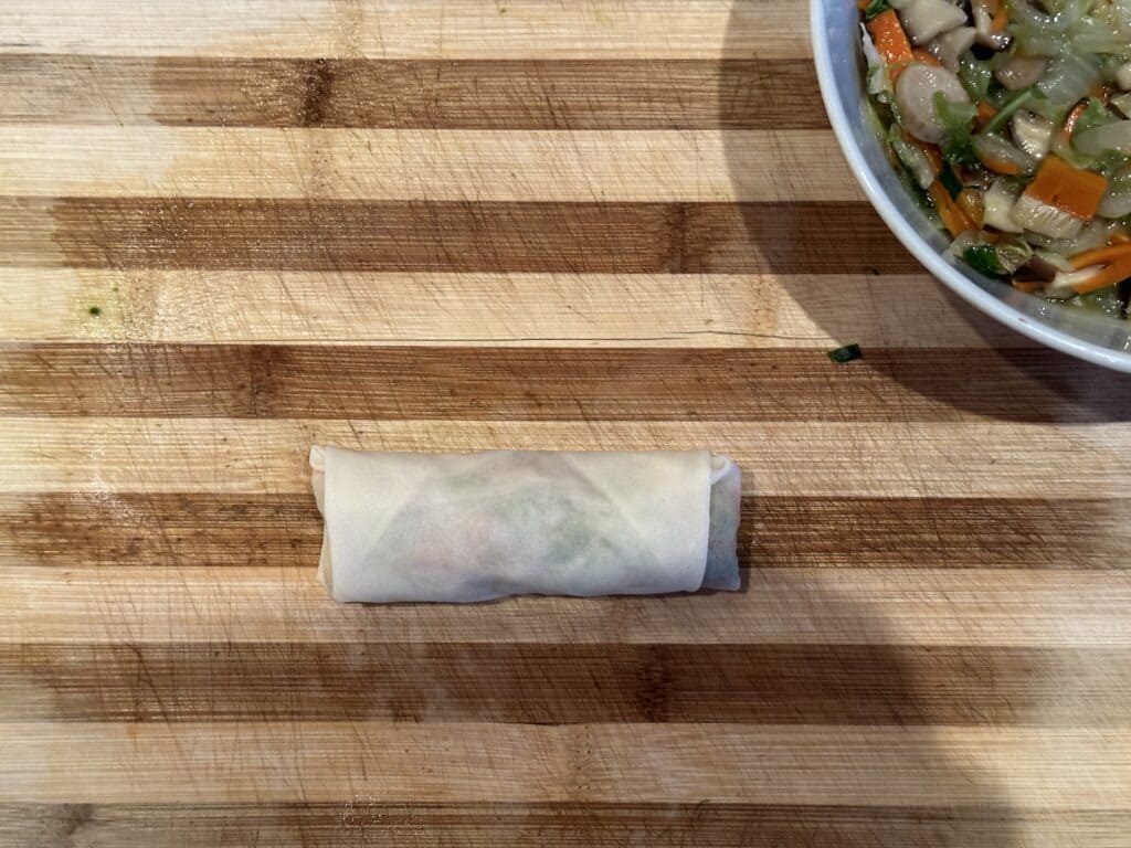 làm chả giò khoai môn chay
