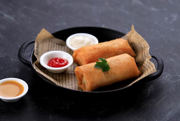 Hướng dẫn làm chả giò tôm thịt khoai môn