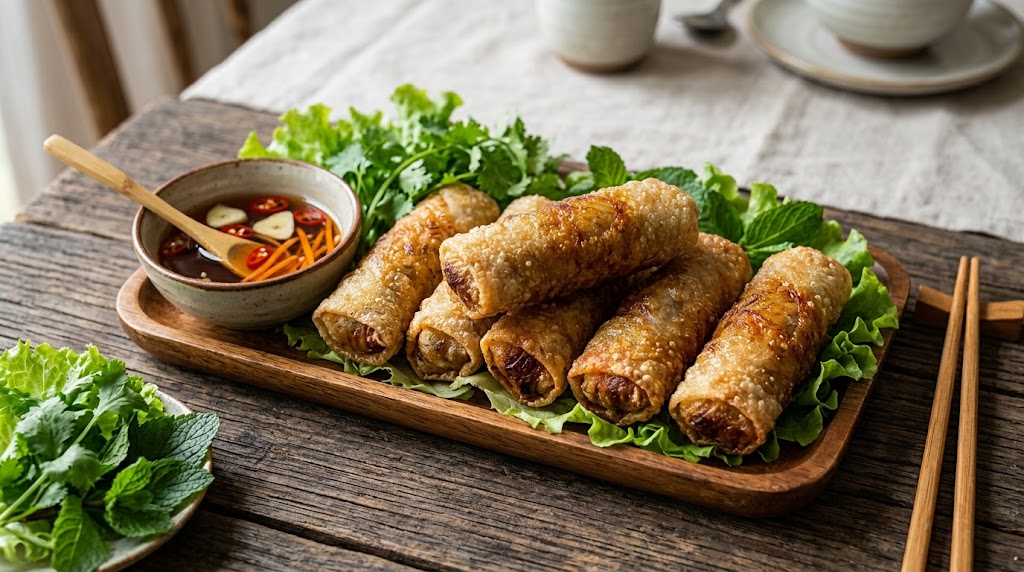 cách làm chả giò đậu xanh thịt