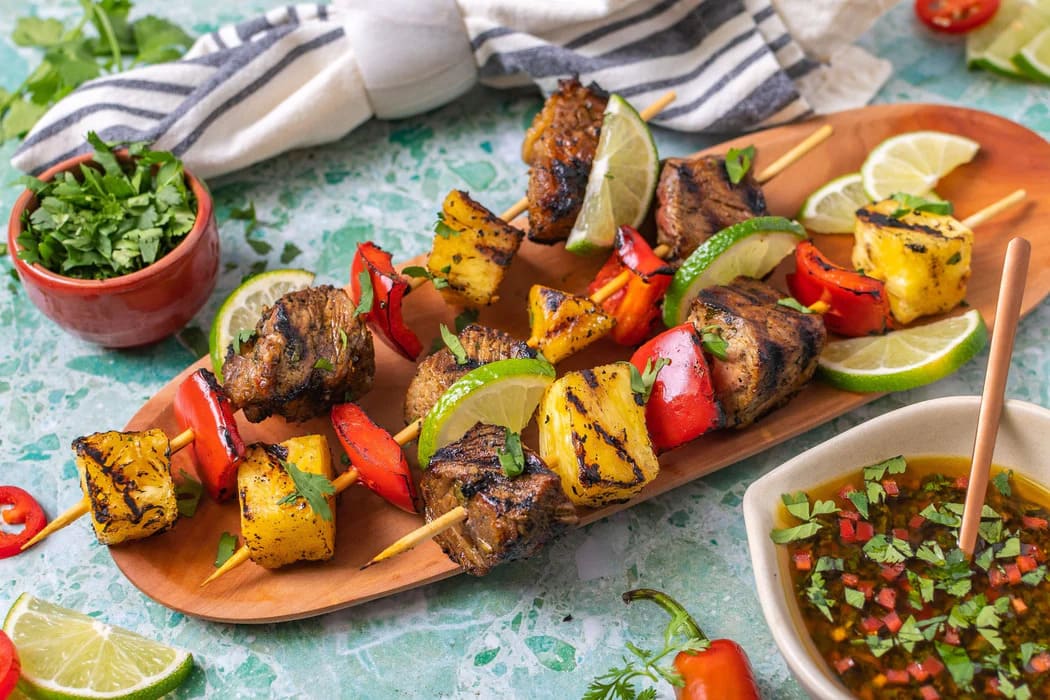 công thức ướp thịt xiên nướng