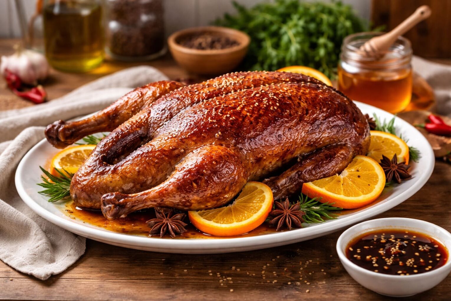 Cách ướp vịt nướng mật ong