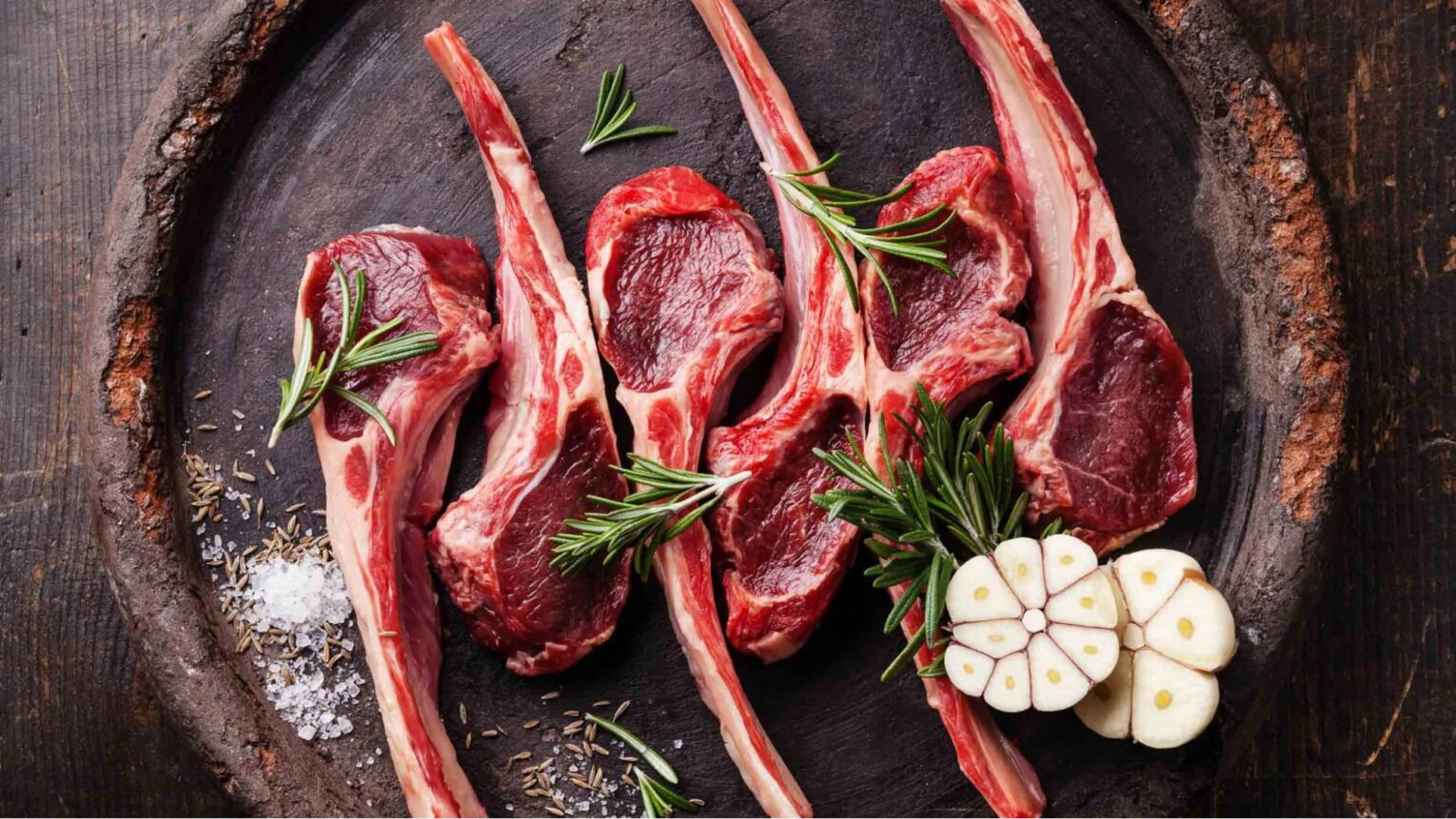 Nguyên liệu chuẩn bị cho món thịt cừu nướng