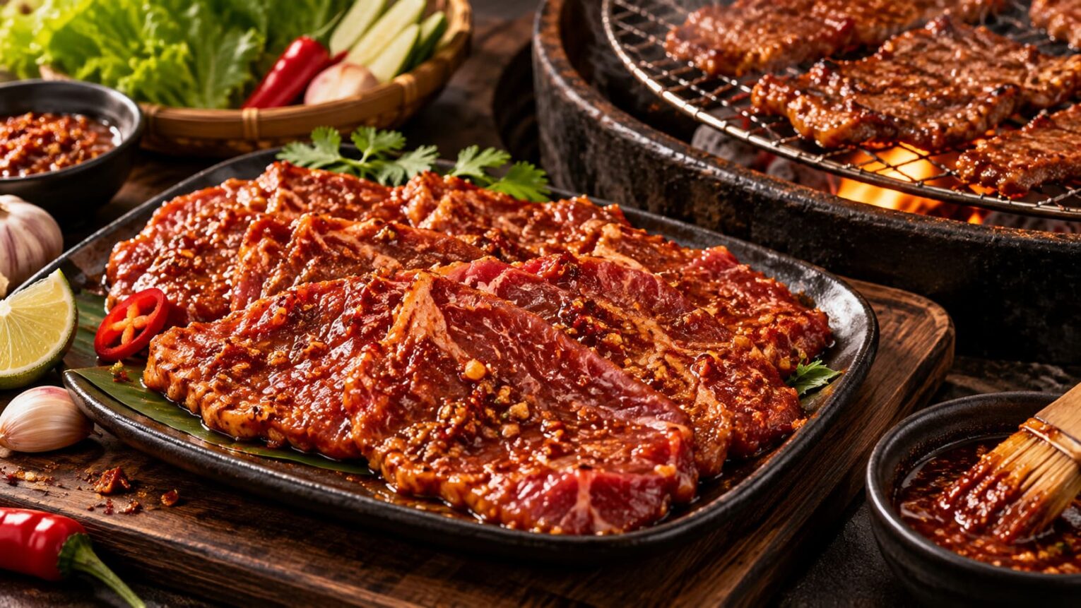 cách ướp thịt bò nướng sa tế