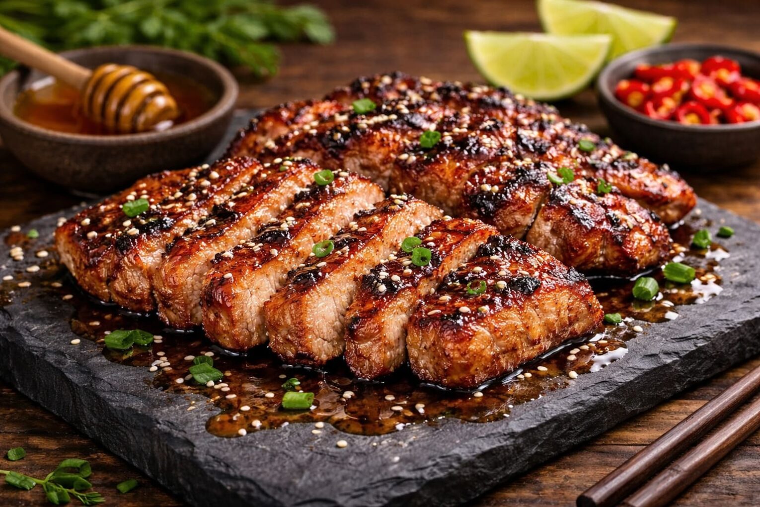 ướp thịt nướng mật ong