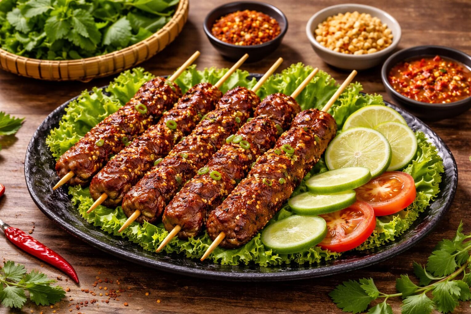 Cách ướp thịt bò nướng sa tế