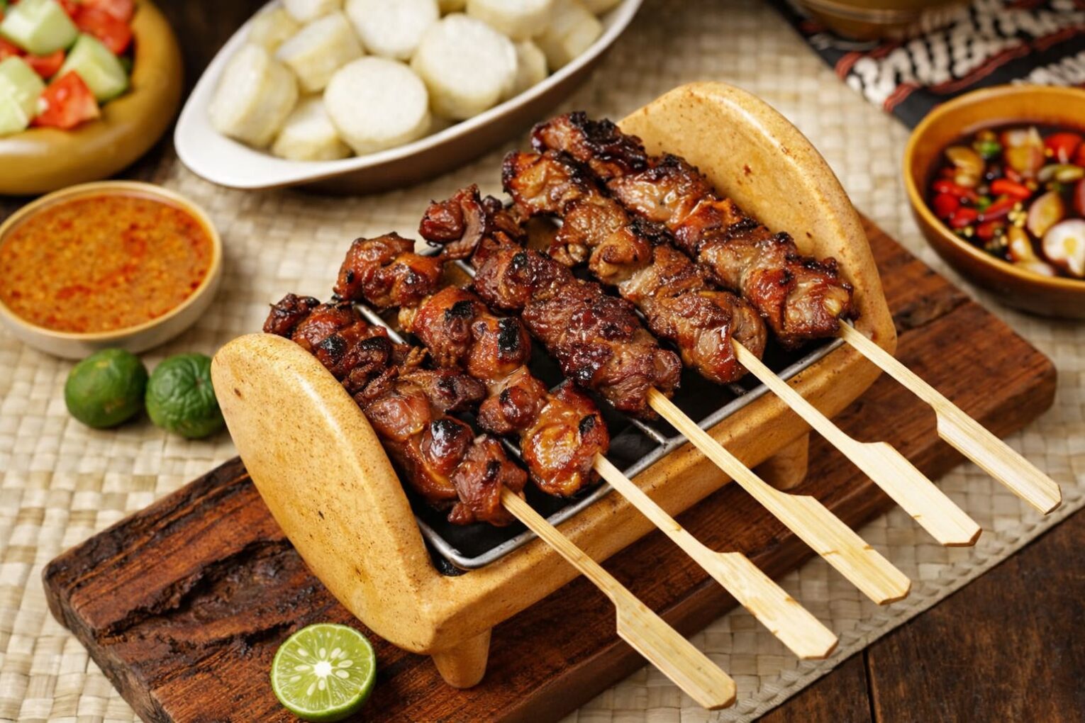 Cách ướp thịt dê nướng sa tế