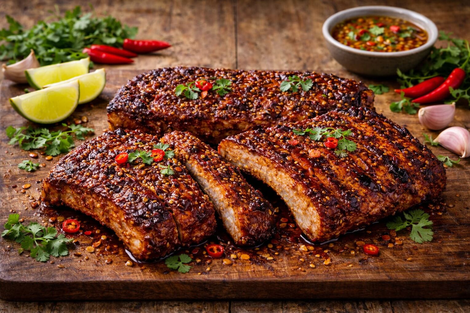 Cách ướp thịt heo nướng sa tế