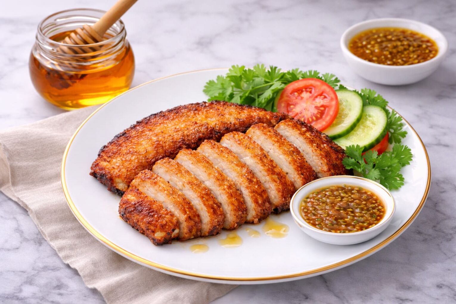 nạc giòn heo làm món gì