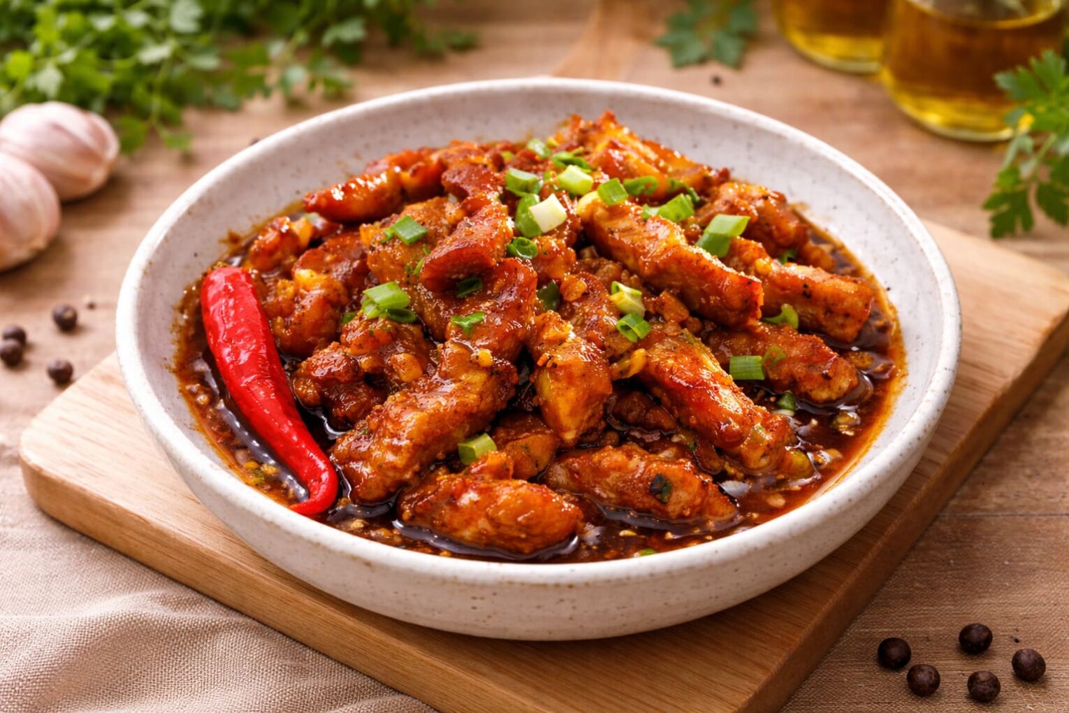 thịt nạc vai làm món gì