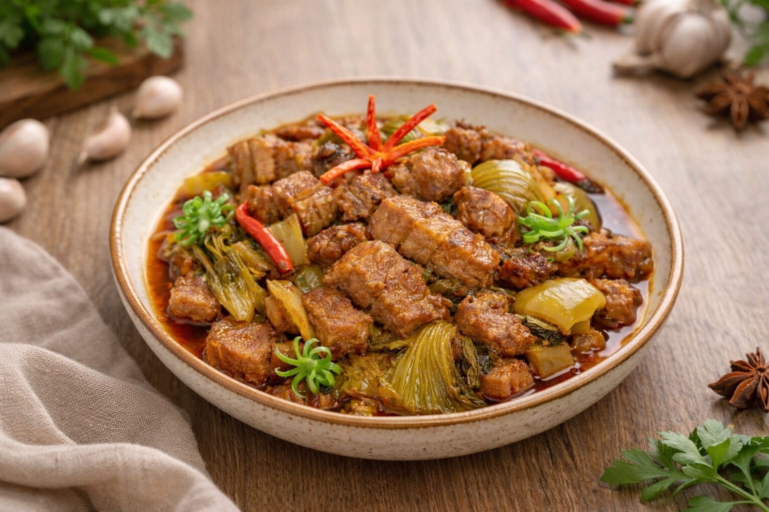 thịt nạc vai nấu món gì