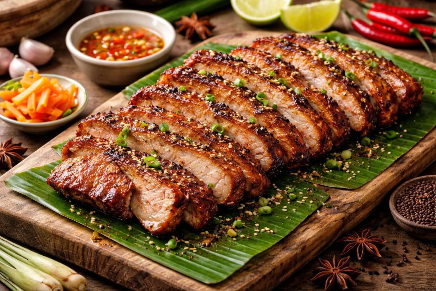 thịt ướp ngũ vị hương