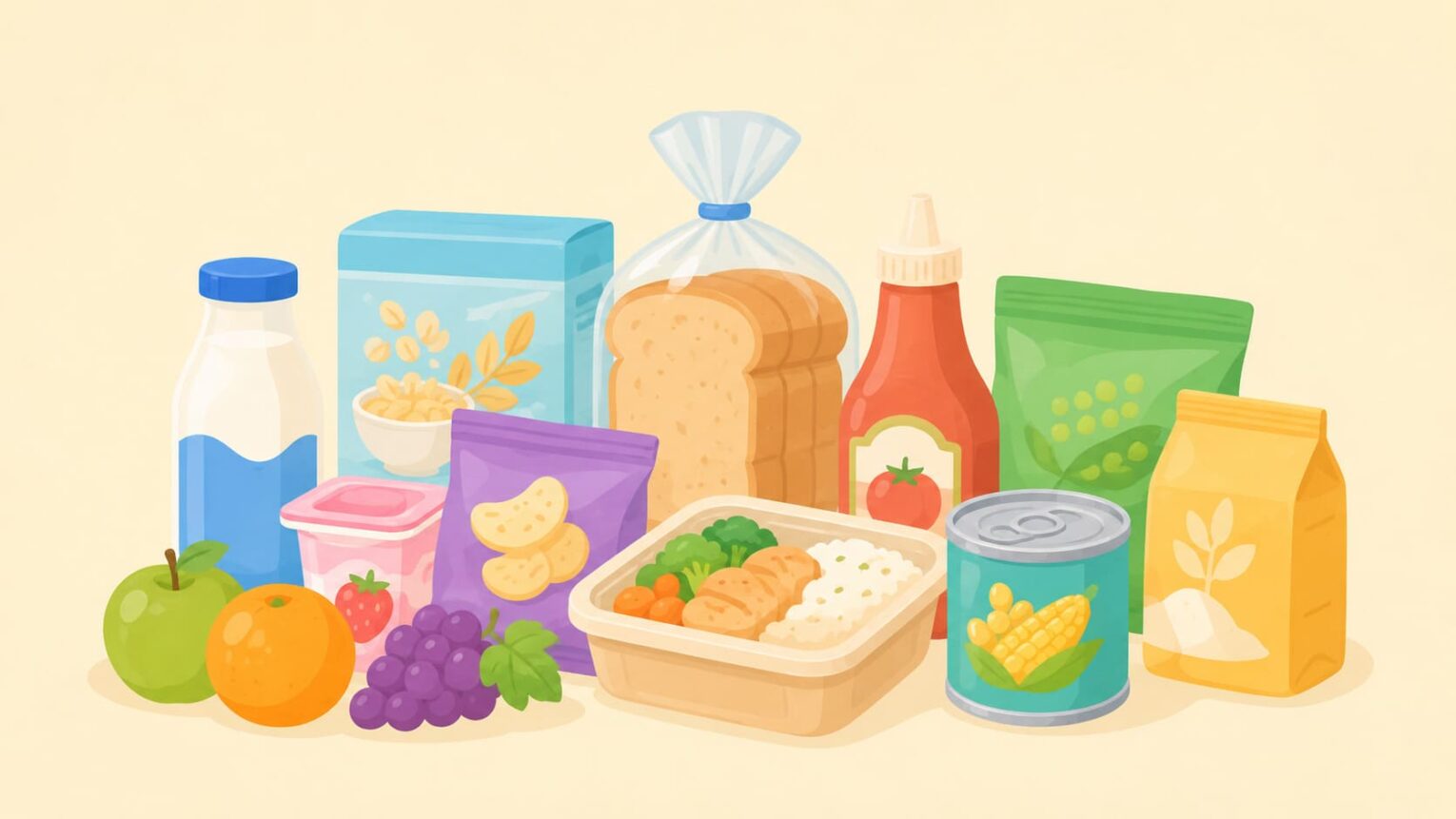 thực phẩm đóng gói sẵn
