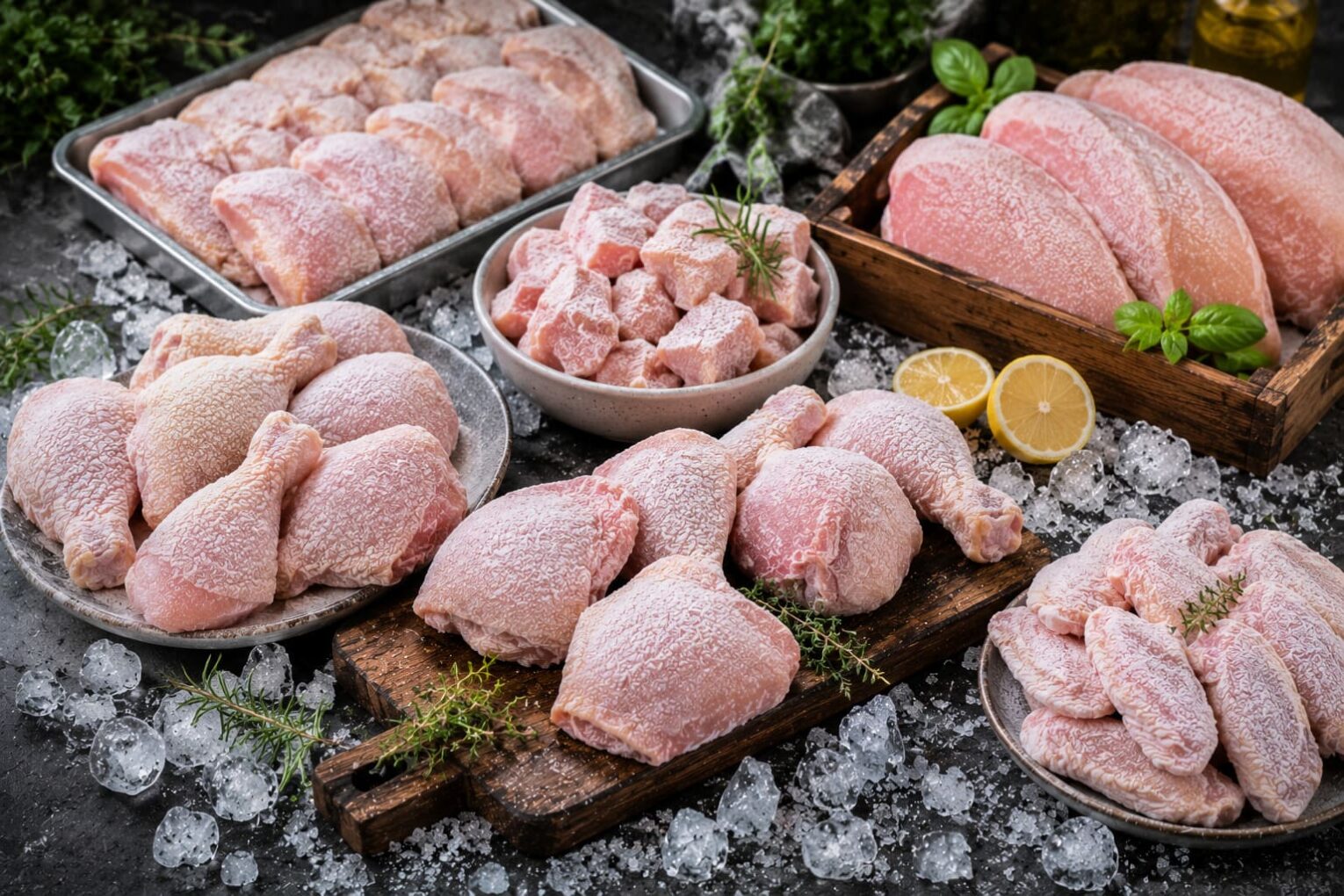 Các loại thịt đông lạnh phổ biến