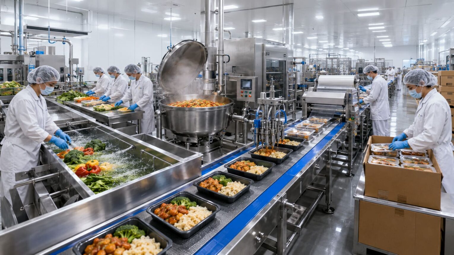 Các tiêu chuẩn trong quy trình sản xuất thực phẩm đóng gói