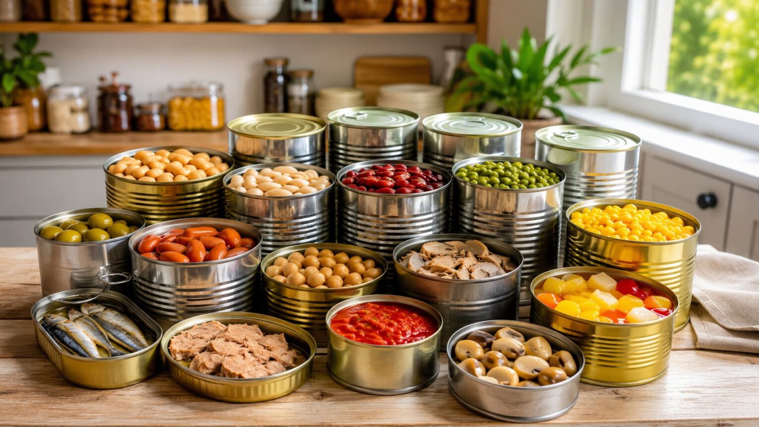 các loại đồ ăn đóng hộp