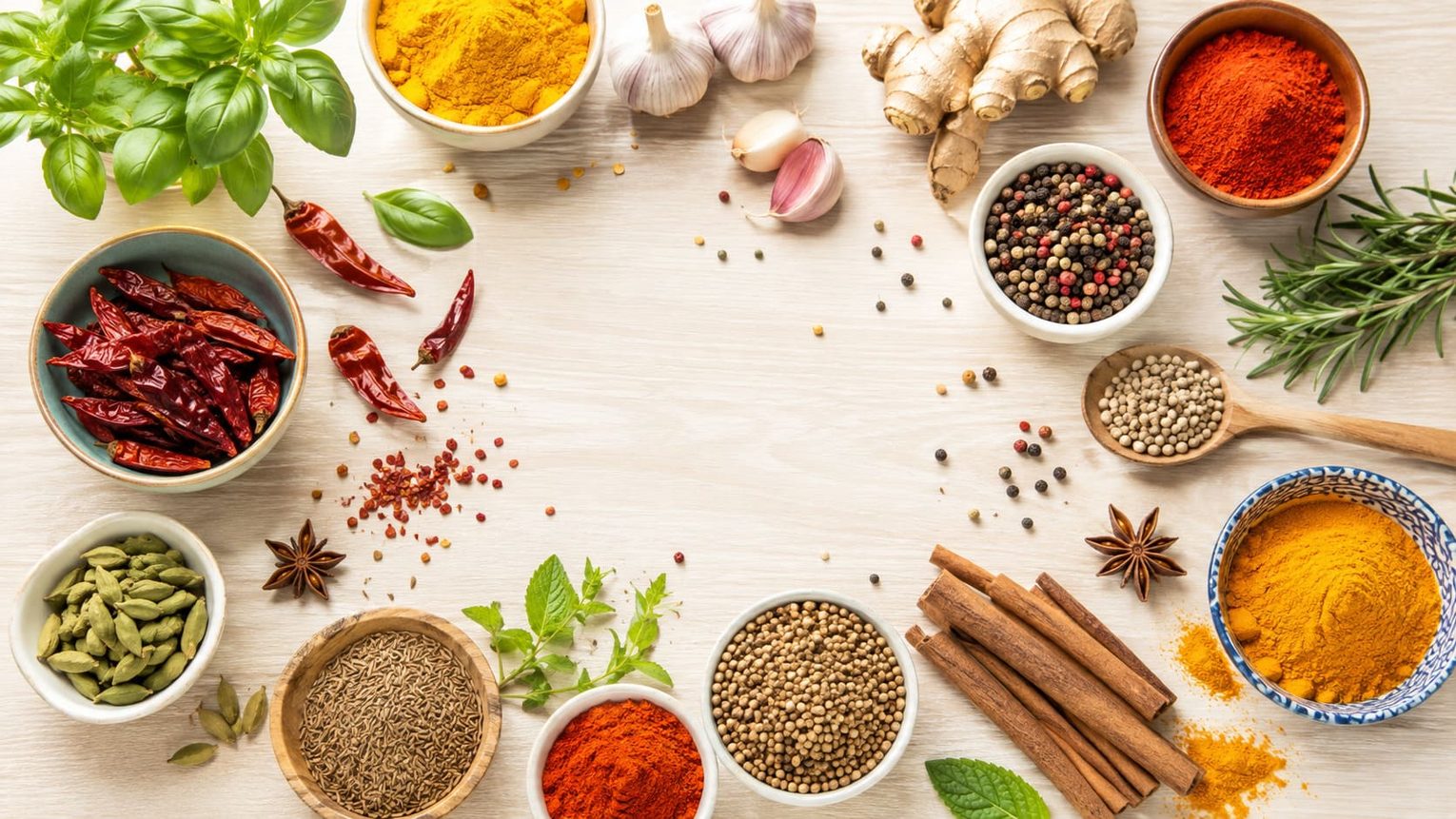 Công dụng của các loại gia vị trong nấu ăn