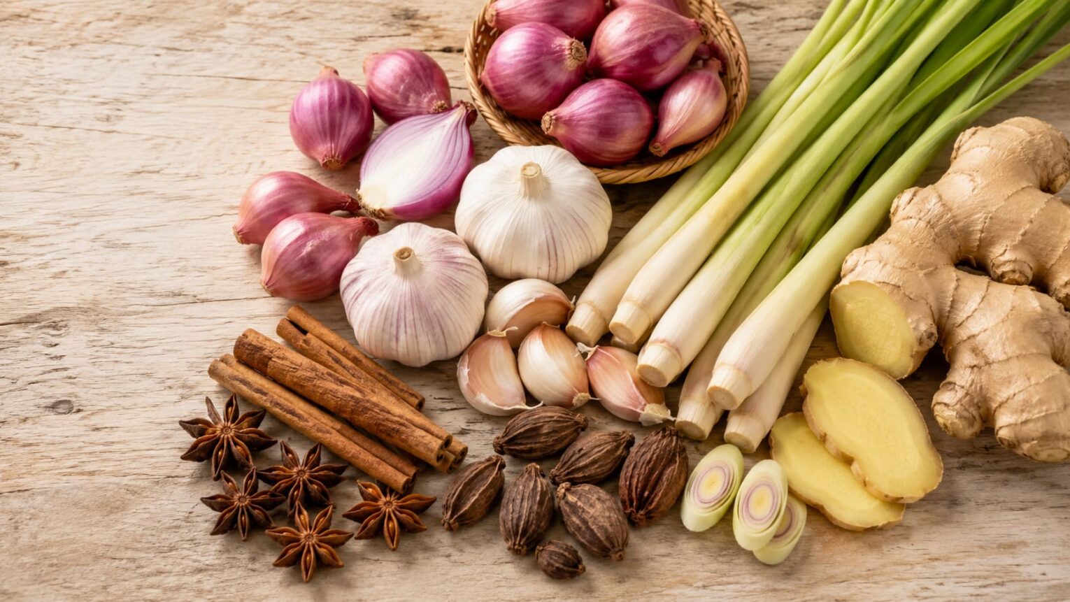 các nhóm gia vị phổ biến