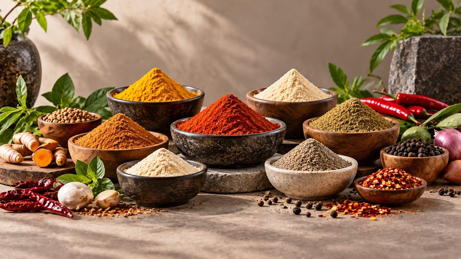 Cách bảo quản các loại gia vị dạng bột