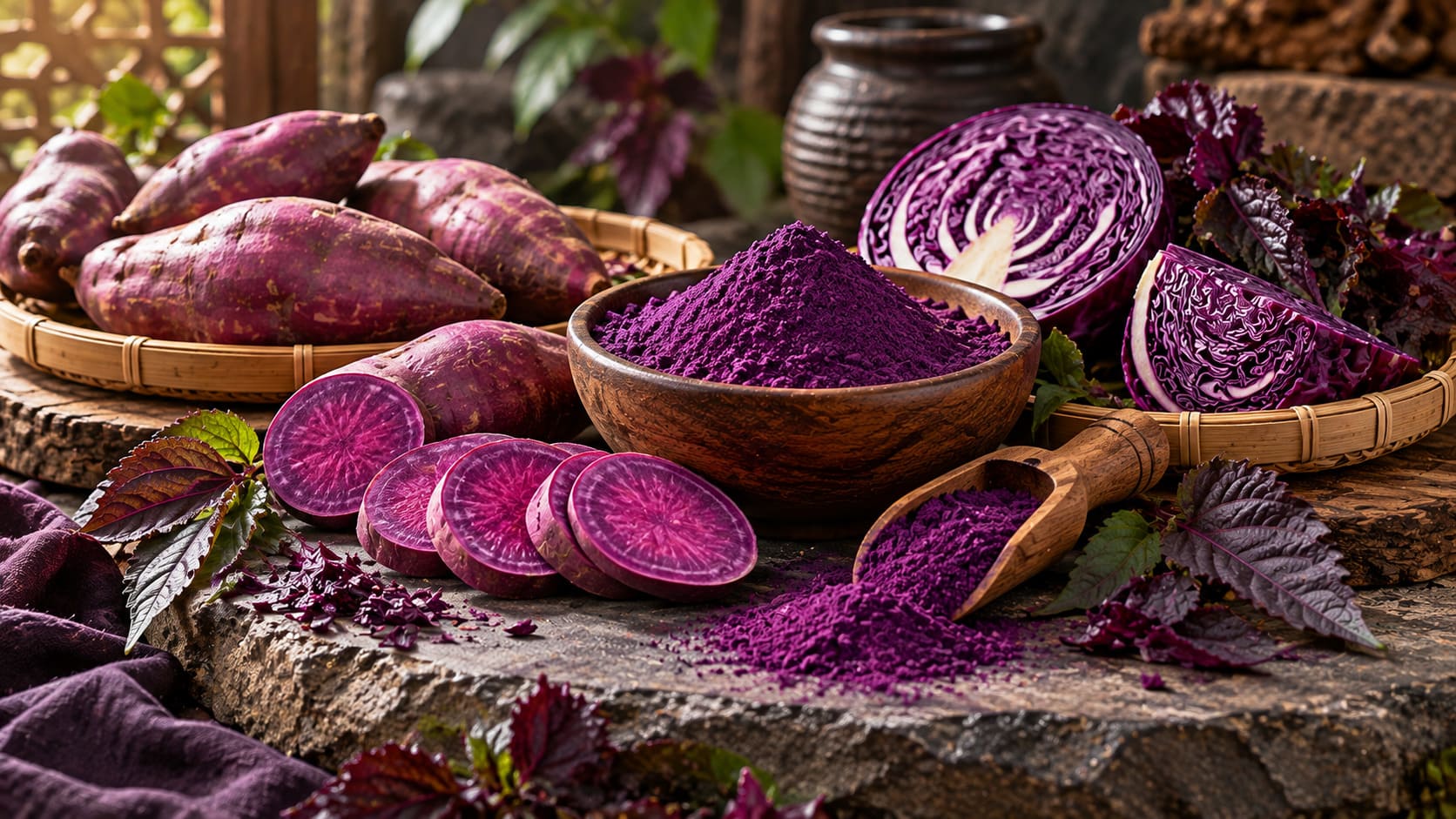 gia vị tạo màu tím