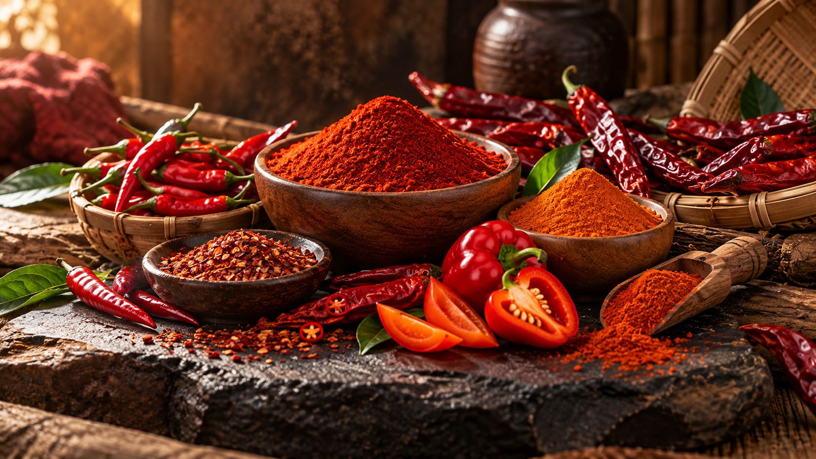 gia vị tạo màu đỏ